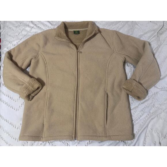 Cabela’s Ribbed Fleece Jacket with Sherpa Lining size XL - Picture 1 of 6